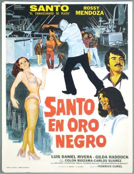 Santo en Oro negro