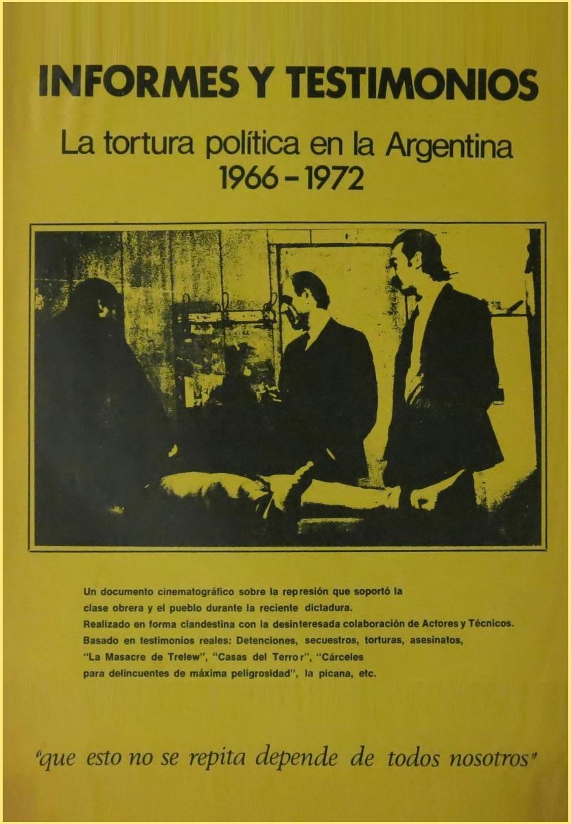 Informes y testimonios. La tortura política en la Argentina, 1966-1972