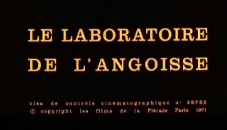 Le laboratoire de l'angoisse (C)