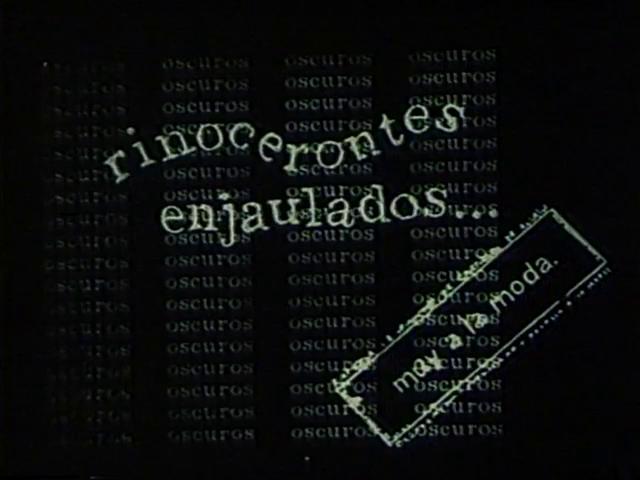 Oscuros rinocerontes enjaulados... muy a la moda (S)