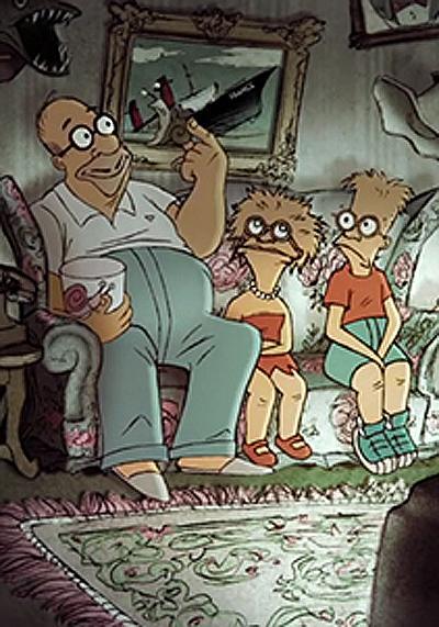 Triplets of Belleville' Simpsons Couch Gag (S)