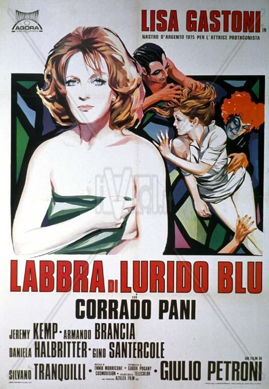 Labbra di lurido blu