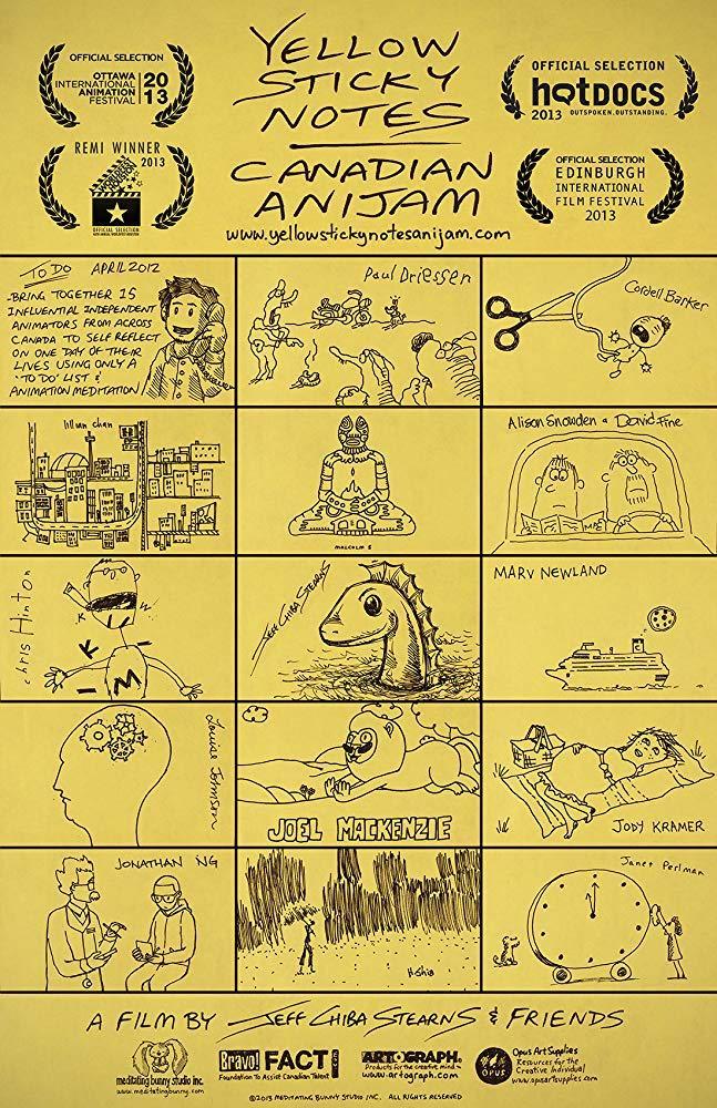 Yellow Sticky Notes: Canadian Anijam (C)