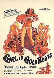 Girl in Gold Boots