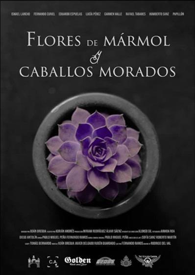 Flores de mármol y caballos morados (S)