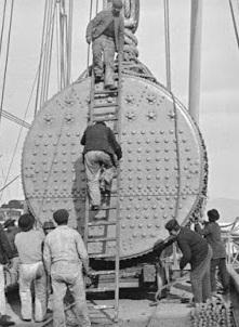 Embarquement d'une chaudière (C)